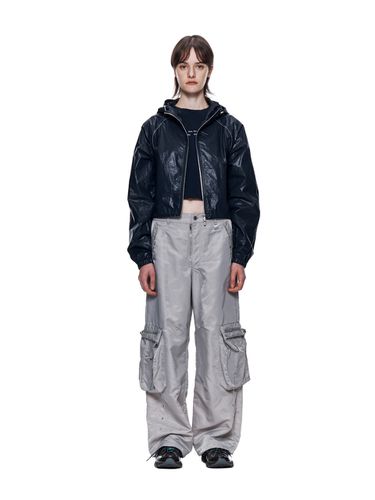 Nylon Cargo Pants - Light Gray - Matin Kim - Modalova