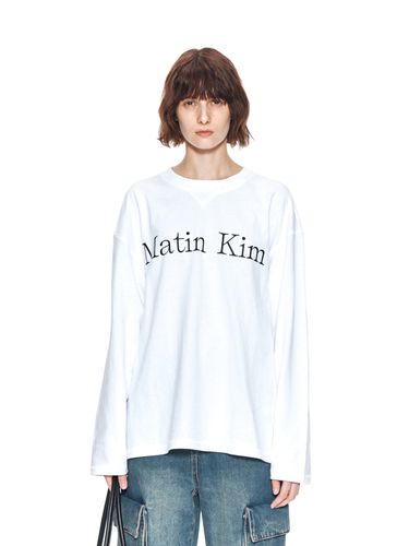 Brand Logo Long Sleeve T-shirt - Matin Kim - Modalova