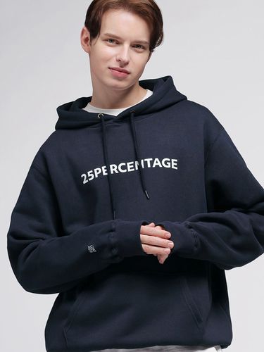 Signature Logo Hoodie_Navy - 25PERCENTAGE - Modalova