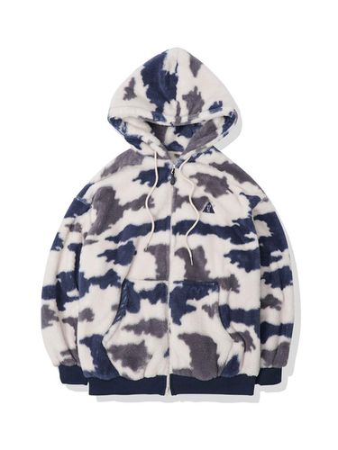 P Camo Boa Fleece Hoodie Zip-up - 25PERCENTAGE - Modalova