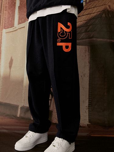 P Sense Logo Sweatpants_Navy - 25PERCENTAGE - Modalova