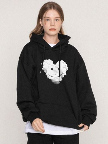 Large Cloud Smile Hoodie - Black - GRAVER - Modalova