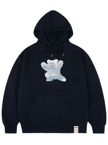 Large Cloud Smile Hoodie - Navy - GRAVER - Modalova