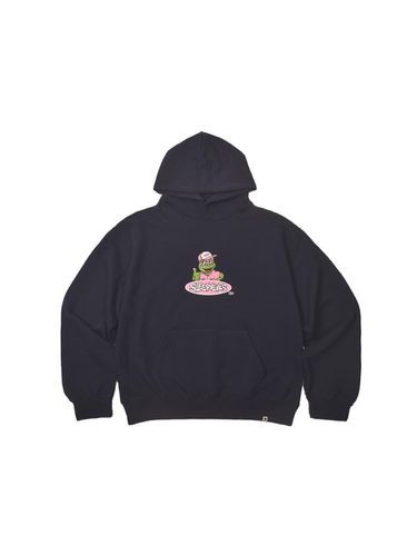 Cartoon Logo Hoodie _ Navy - SLEEPYEYES - Modalova