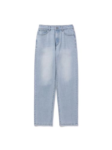 Straight Fit Light Denim Pants - EPIGRAM - Modalova