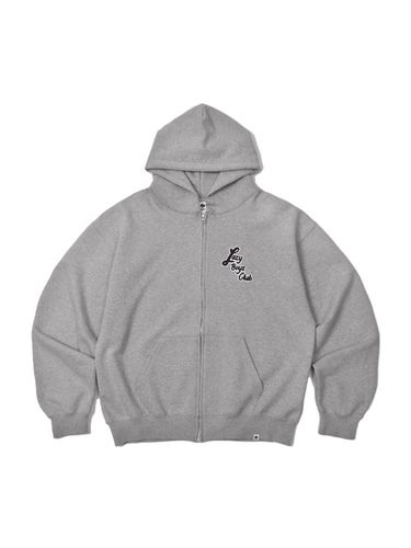 Sign Logo Hooded Zip-Up _ Gray - SLEEPYEYES - Modalova