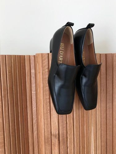 Minimal Square Loafer_Black - jeu d`art - Modalova