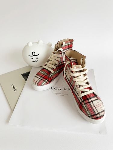 Cheeks Sneakers_Red Check - ETELIN - Modalova