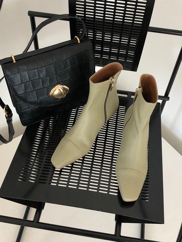 Simply Slim Ankle Boots_Light Khaki - jeu d`art - Modalova