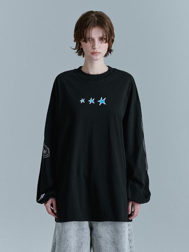 Star Stitch Long Sleeve (Black) - MARGESHERWOOD - Modalova