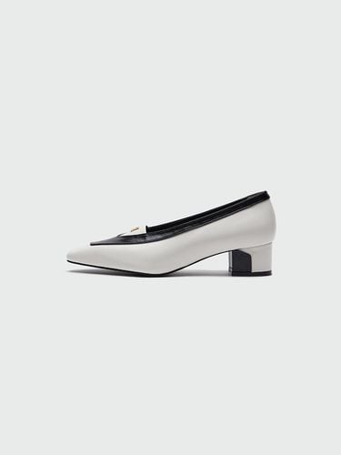 Yinzel Pointed Toe Color Block Pumps Heel - EENK - Modalova