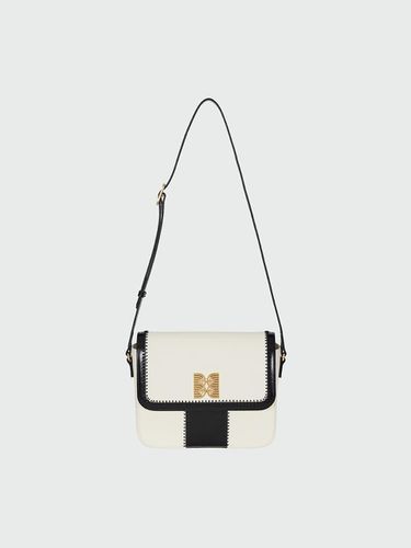 Hestia Stitched Color Block Square Bag - EENK - Modalova