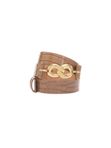 Metal Point Leather Belt (KX2ST0610_92) - JOY GRYSON - Modalova