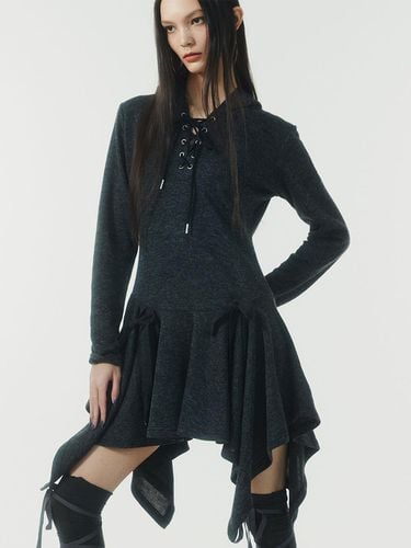 Fairy Lace Up Hood Dress - NOTKNOWING - Modalova