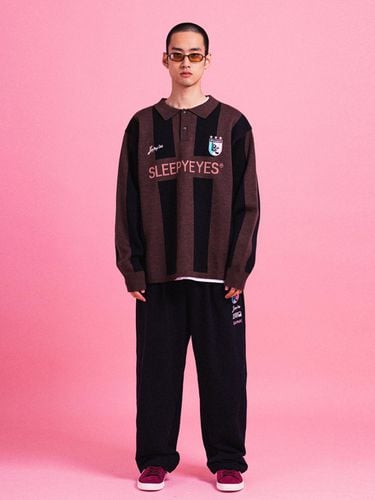 Football Jersey Knit Pullover_Brown - SLEEPYEYES - Modalova