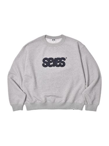 Check Applique Crewneck Sweatshirt_Gray - SLEEPYEYES - Modalova