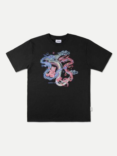 Rising Dragon Oversized T-shirt_Black - AMBLER - Modalova