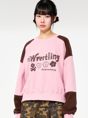 Wrestling Color-Blocking Sweatshirt - PIECEMAKER - Modalova