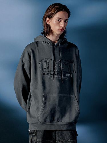 Oversized ODSD Pigment-Washed Hoodie - ODD STUDIO - Modalova