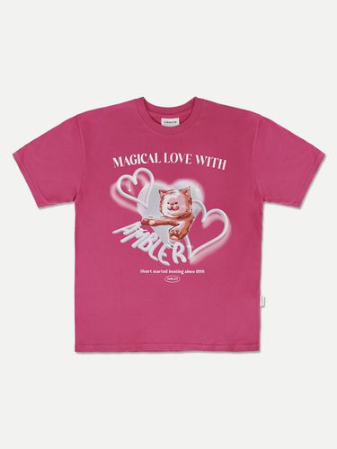 Hearts Beating Oversized T-shirt_Pink - AMBLER - Modalova