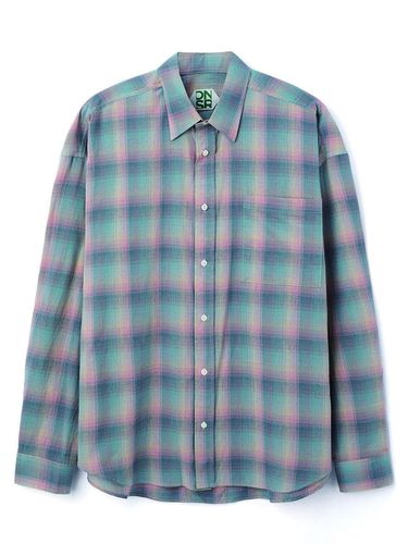 Oversized Flannel Checkered Shirt_Pink - DNSR - Modalova