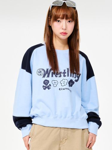 Wrestling Color-Blocking Sweatshirt - PIECEMAKER - Modalova