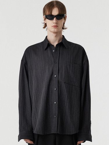 Oversized Slab Denim Shirt_Black - DNSR - Modalova