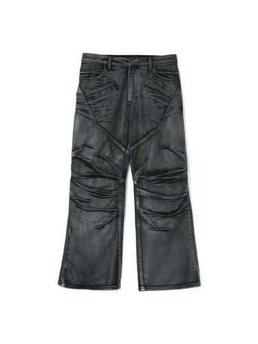 Biker Coating Denim Pants_Black - DNSR - Modalova