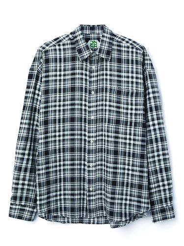 Oversized Checkered Shirt_Black - DNSR - Modalova