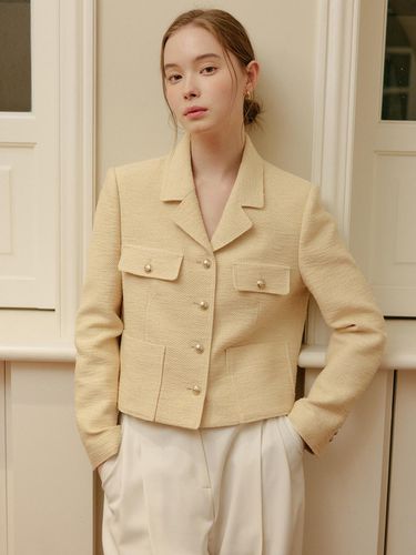 JASMINE Tweed Jacket - 3colors - LOOKAST - Modalova