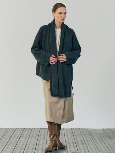 Tie Shawl Coat (2 Colors) - WHEN WE WILL - Modalova