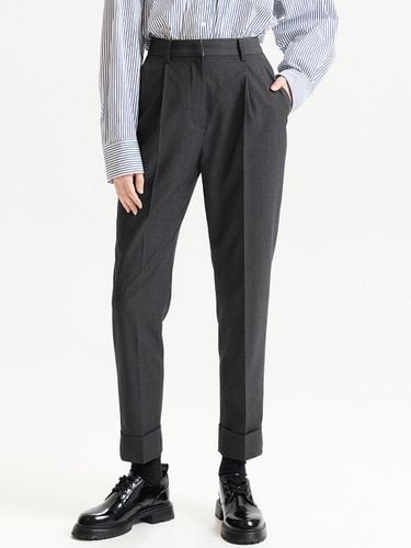 Rolled-up Straight Pants_Grey - HAE BY HAEKIM - Modalova