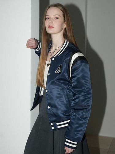 Atlantis Varsity Jacket Navy - AVANDRESS - Modalova