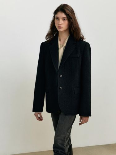 Herringbone Boucle Wool Jacket () - UNNOUT - Modalova