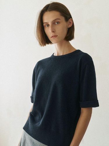 Cashmere Turn Up Short Sleeve Pullover (3 Colors) - WHEN WE WILL - Modalova