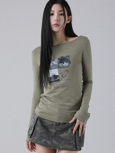 Amanda Long Sleeve Top (Khaki) - AVANDRESS - Modalova