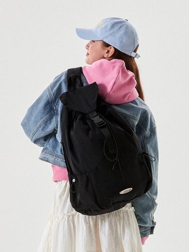 Pocket String Nylon Sling Bag_Black - KIRSH - Modalova