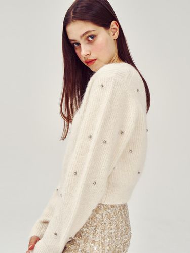 Alpaca Beaded Cropped Knit - VOCAVACA - Modalova