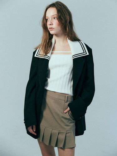 Oversized Sailor Collar Jacket_Black - HAE BY HAEKIM - Modalova