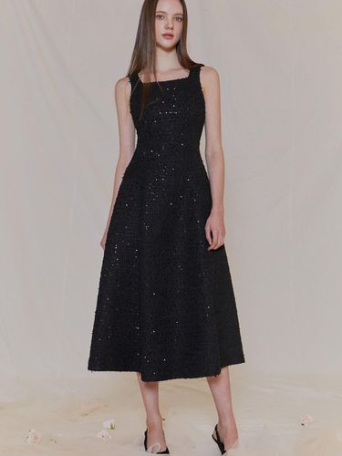 Aurinko Tweed Sequin Dress - Black - IvanaHelsinki - Modalova