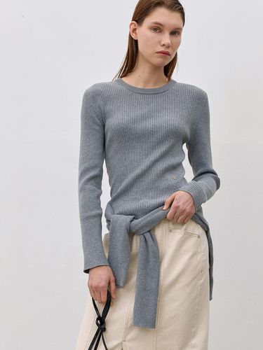 Essential Slim Round Neck Knit (T-6789) - Atelier Nain - Modalova