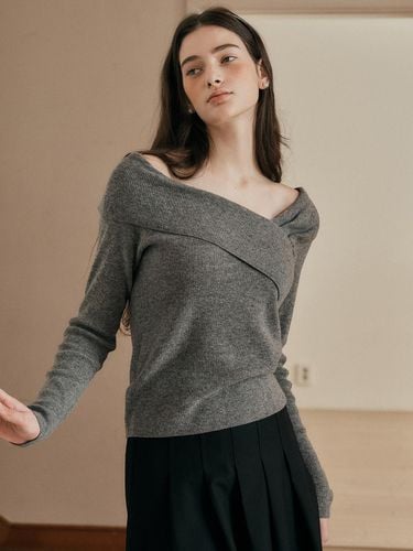 Off-Shoulder Draping Knit Top - Proud Mary - Modalova