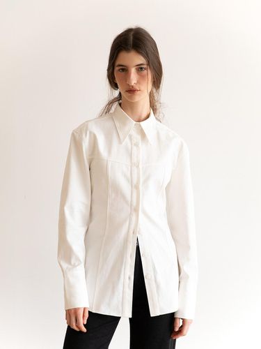 Slim Denim Shirt, White - cttn - Modalova