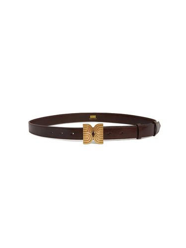 VEME Pendant Belt With Big Logo_Brown - EENK - Modalova