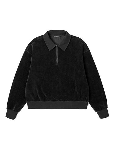 Woman] Corduroy Jersey Half Zip Sweatshirt - ADHOC - Modalova