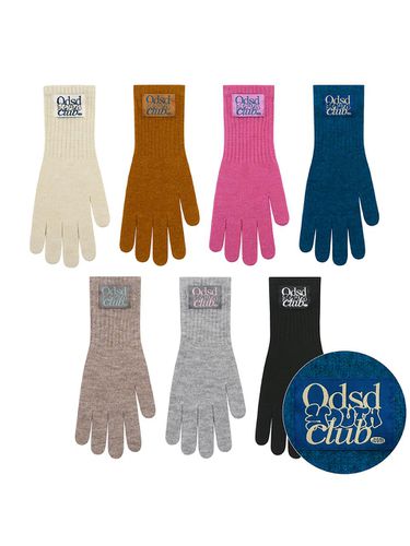 Odsd Youth Club Finger Hole Knit Gloves - ODD STUDIO - Modalova