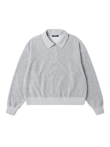 Woman] Corduroy Jersey Half Zip Sweatshirt - ADHOC - Modalova