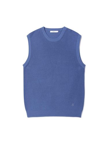 Basic Round Neck Vest Blue - EPIGRAM - Modalova