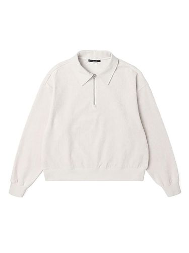 Woman] Corduroy Jersey Half Zip Sweatshirt - ADHOC - Modalova