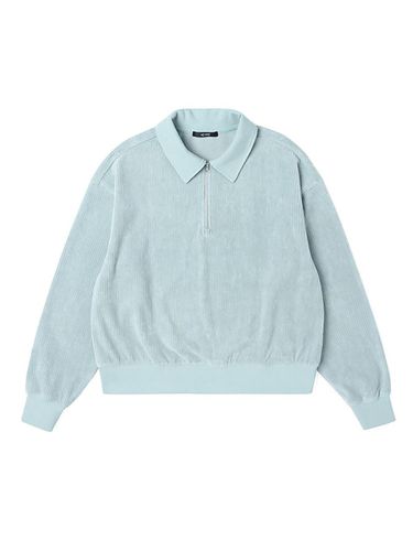 Woman] Corduroy Jersey Half Zip Sweatshirt - ADHOC - Modalova